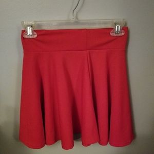 Red Skater Skirt